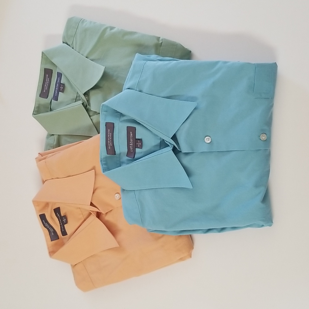 3 men's Croft & Barrow dress shirt bundle